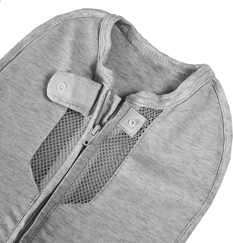 Woombie Air Nursery Swaddling Blanket - For Babies Up to 6 Months - Vented (Twilight/Heathered Gray, 14-19 lbs) - Image 4